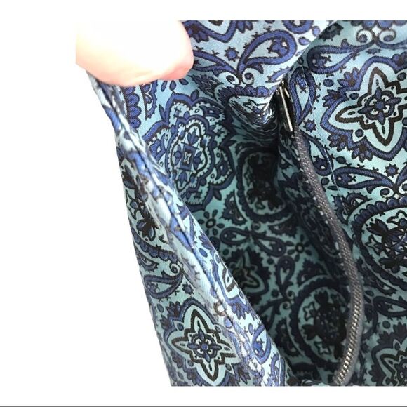 Vintage Paisley Geometric Bermuda Shorts Blue Size Small - Picture 5 of 11